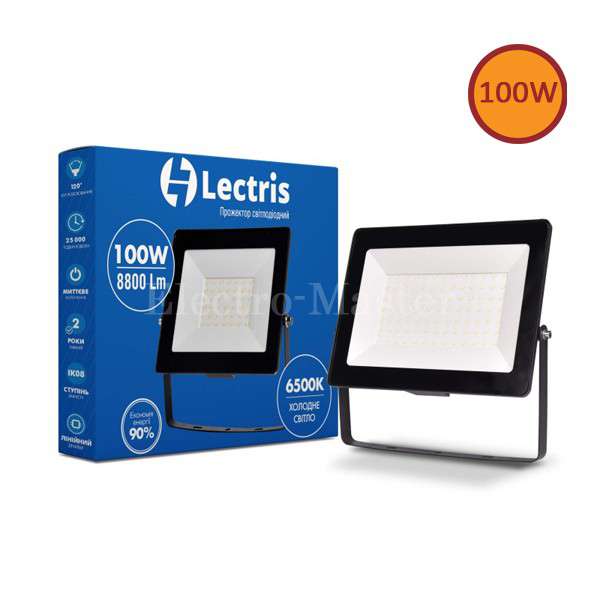 Prozhektor Led Lectris Svetodiodnyi 100w 8800lm 6500k 185 265v Ip Prozhektor Led Lectris Svetodiodnyi 100w 8800lm 6500k 185 265v Ip