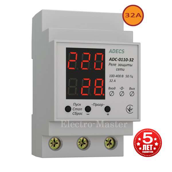 Rele Kontrolya Napryazheniya Adecs ADC 0110 32 Rele Kontrolya Napryazheniya Adecs ADC 0110 32