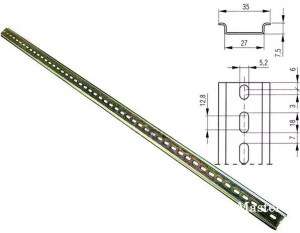 DIN-reyka-357-5mm--perforirovannaya--tolschina-0-8mm--dlinna-1m