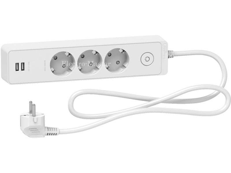 Udlinitel Unica Extend 3 Rozetki S Zazemleniem 2usb Belyi 1 Udlinitel Unica Extend 3 Rozetki S Zazemleniem 2usb Belyi 1