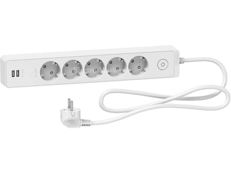 Udlinitel Unica Extend 5 Rozetok S Zazemleniem 2usb Belyi 1 Udlinitel Unica Extend 5 Rozetok S Zazemleniem 2usb Belyi 1