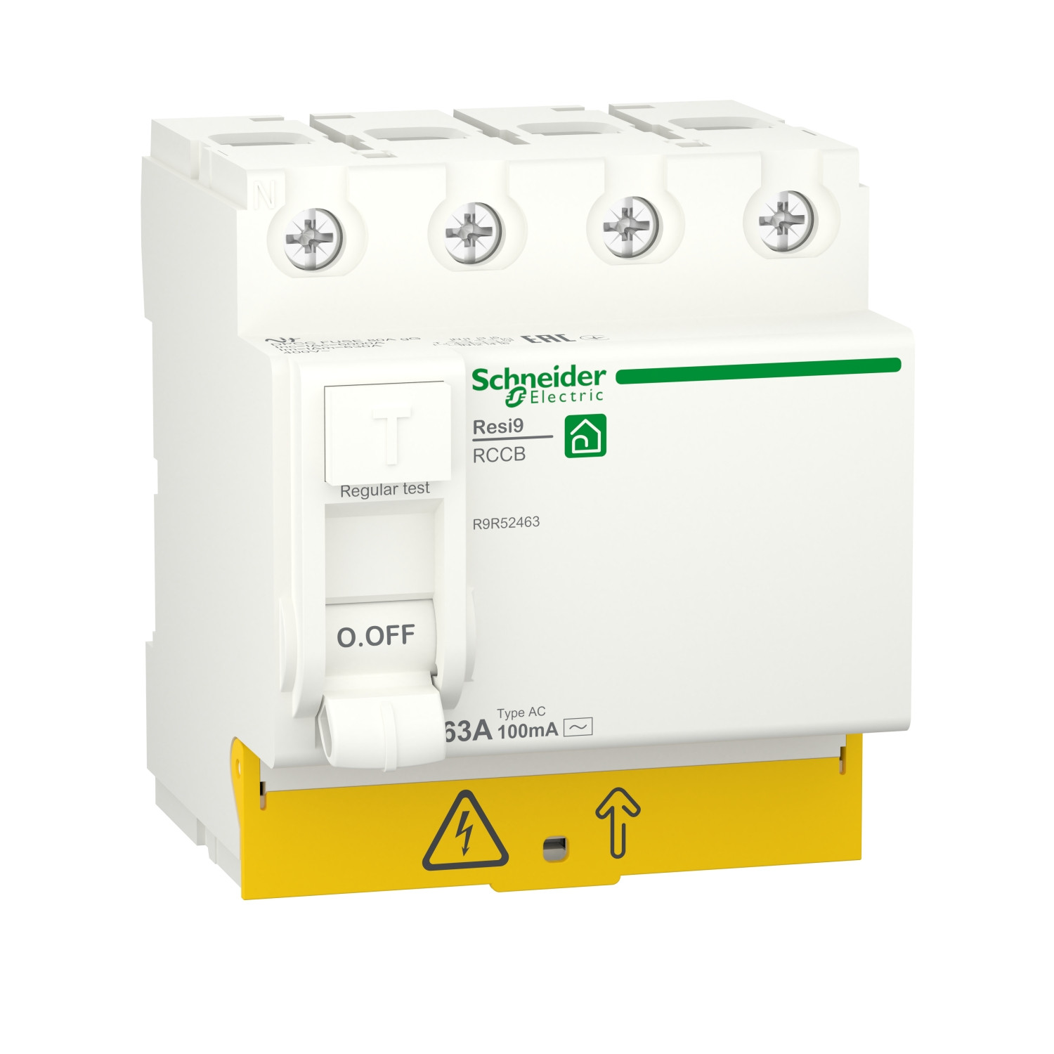 Uzo Resi9 Schneider Electric 63 A 100 Ma 4p Tip As R9r52463 Uzo Resi9 Schneider Electric 63 A 100 Ma 4p Tip As R9r52463