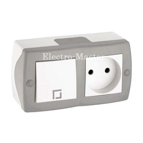 Vyklyuchatel Odnoklavishnyi Rozetka Bez Zazemleniya Octans Seryi Vyklyuchatel Odnoklavishnyi Rozetka Bez Zazemleniya Octans Seryi